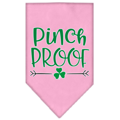Pinch Proof Screen Print Bandana Light Pink Large